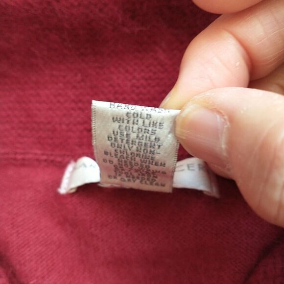 Sarah Spencer Sweater Women PXL/PM* Red Angora Rabbit Wool Blend Shawl Collar - Picture 6 of 7